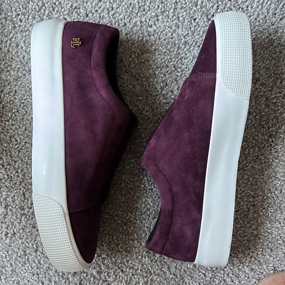 RALPH LAUREN SUEDE SNEAKERS SHOES SIZE 7 BRAND NEW - Picture 7 of 9